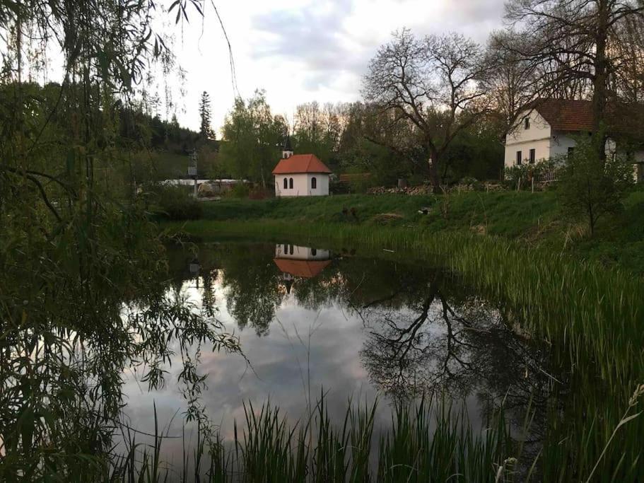 127 Let Stara Chalupa Se Spanim Na Peci A Finskou Saunou Jistebnice Exterior photo